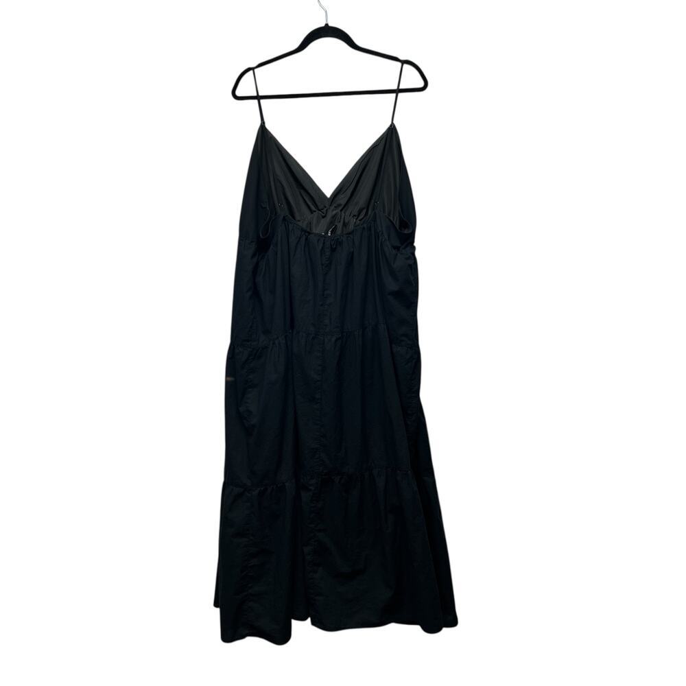 Divided Maxi Dress Womens XXL Cotton Tiered Vacation Travel Relaxed Breathable